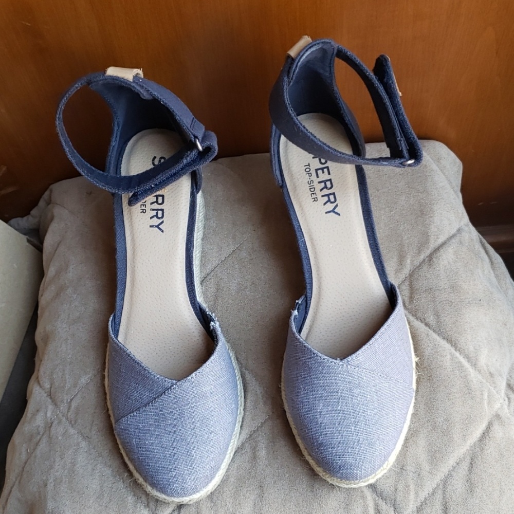 Sperry Navy Wedges